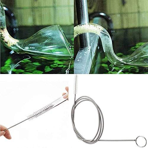 UP100 Nylon Bristle Tip 8mm & 10mmTotal Length 1.55 Meters Flexible Scrub Brush Cleaner Tool for Cleaning Keg and Fermenter Line Tube Hose (Bristle Tip 10mm)