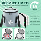 Ice Machine for Knee After Surgery w/Compression, Cold Therapy Machine for Hip Replacement, Cryo Cuff Wrap Pack for Shoulder Recovery, Cold Cooler Water System(Gray)