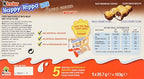 Kinder Happy Hippo Cocoa Cream Biscuits, Box of 5 Bars, 20.7g Each, Made in Germany