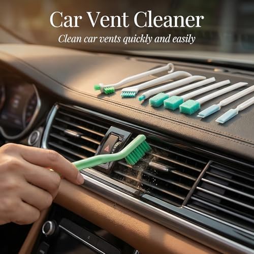 8pcs Small Cleaning Brushes, Deep Detail Crevice Cleaning Tool Set, Tiny Micro Scrub Cleaner for Gap Keyboard Corner, Household Essentials for Kitchen & Bathroom, Gift for New Home