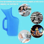 Female Portable Urinal Bottle,Women Urinal Plastic Potty Pee Bottle for Hospital, Car Travel, Outdoor Camping, Traffic Jam 1000 ML