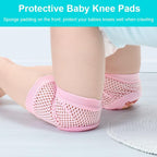 SUJAYU 3 Pairs Baby Knee Pads for Crawling Knee Pads for Kids Toddlers, Baby Helmet for Crawling, Rodilleras Para Bebe