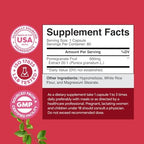 Pomegranate Extract Capsules Antioxidant Supplement - Natural Pomegranate Capsules for Heart Health Joint Support and Pre Workout for Men and Women - Nitric Oxide Supplement with Brain Health Vitamins