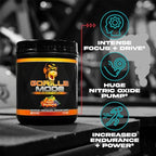 Gorilla Mode Pre Workout - Massive Pumps · Laser Focus · Energy · Power - L-Citrulline, Creatine, L-Tyrosine, Betaine, Hydroprime®, Alpha-GPC, 400mg Caffeine, Huperzine A - 792g (Rocket Frost)