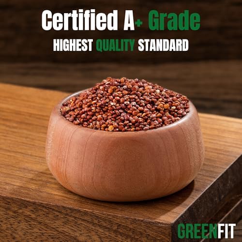 Greenfit Royal Organic Red Quinoa | Non-GMO, Gluten-Free, Vegan, and Organic | Complete Protein, High Fiber, Low-Calorie Red Quinoa | (10 Pound - Pack of 1)