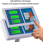 Giantex 660lbs Weight Computing Digital Scale Floor Platform Scale Postal Scale Accurate Shipping Mailing LB/KG Price Calculator Stainless Steel High-Definition Display Screen