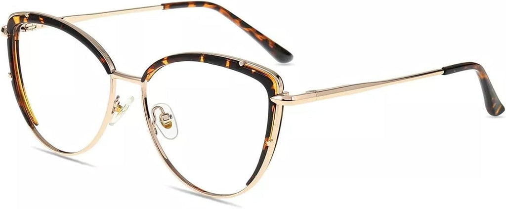Firmoo Blue Light Blocking Glasses,Anti Eye Strain Anti Headache UV Cut, Cateye Computer Reading Glasses with magnification