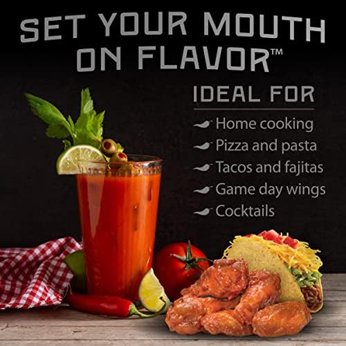 Melinda’s Chef Fig’s Heat & Flavor Collection - Gourmet Hot Sauce Gift Set with a Variety of Flavors & Spice Levels - Includes Ghost, Mango, Garlic, Red Savina, Scotch Bonnet, Jalapeño - 5 oz, 6 Pack