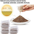 100Bags Mugwort Herb Foot Soak , Lymphatic Drainage Chinese Herbal Organic Wormwood Leg Foot Bath Bag, Chinese Herbal Foot Bath Spa Powder Kits Foot Reflexology Rela
