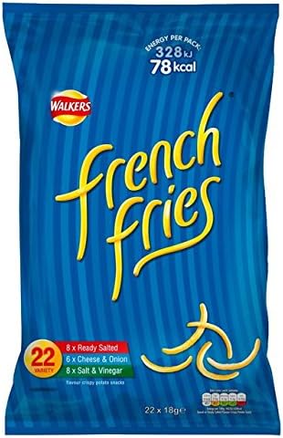 Walkers French Fries Variety Snacks 18g x - 22 per pack