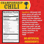 Ragin' Cajun Championship Chili Mix - Pack of 2, Gluten-Free, No MSG - Louisiana Creole Spice Blend for Beef, Pork or Turkey