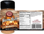 J&D's Bacon Salt, Original, 2.5 Ounce, Bacon-Flavored Seasoning Salt, Vegan, Vegetarian, Kosher (Hickory)