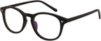 +3.00 Reading Glasses D shape Bifocals with line Matt Black Spectacles