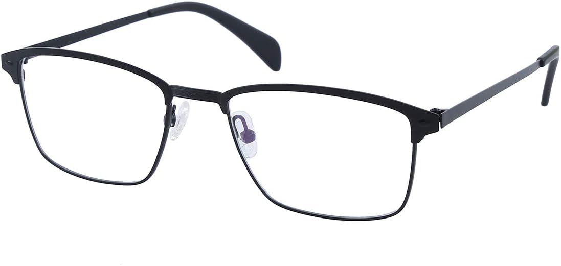 Lightweight Metal Black Bifocal Reading Glasses +3.00 D Shape Bifocals with line Bifocal Readers Spectacles