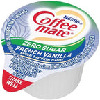 Nestle Coffee mate Coffee Creamer, Sugar Free French Vanilla, Liquid Creamer Singles, Non Dairy, No Refrigeration, Box of 50 Singles