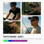 Safety Glasses Anti Fog Photochromic ANSI Z87.1 UV Protection Scratch Resistant hunting tactical Airsoft