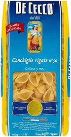 De Cecco Conchiglie Rigate (500g) - Pack of 2