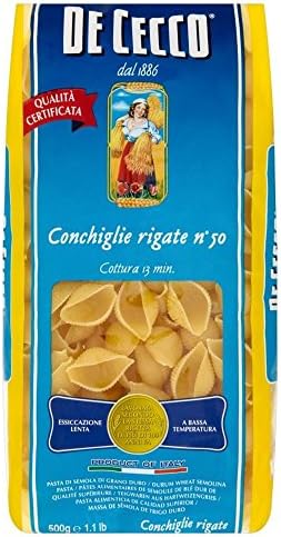 De Cecco Conchiglie Rigate (500g) - Pack of 2