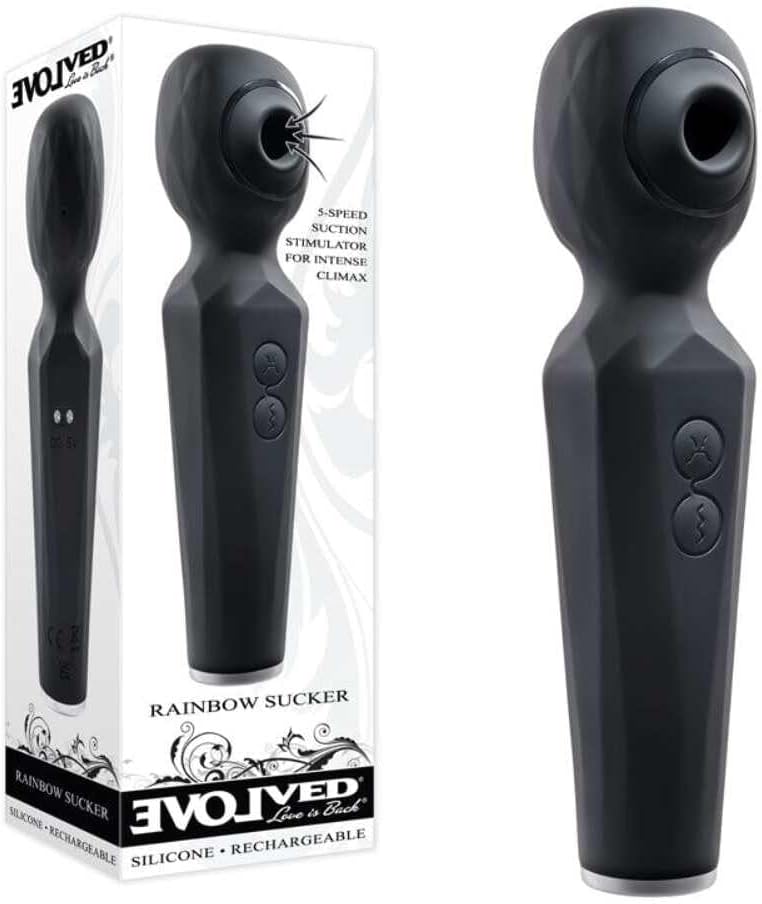 Evolved Rainbow Sucker Wand - Black
