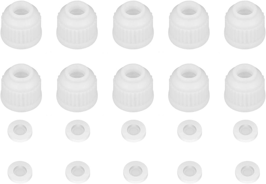 StonyLab Plastic Screw Caps Replacement Caps for Thermometer Inlet Adapter 14/20, 19/22 and 24/40, 10-Pack
