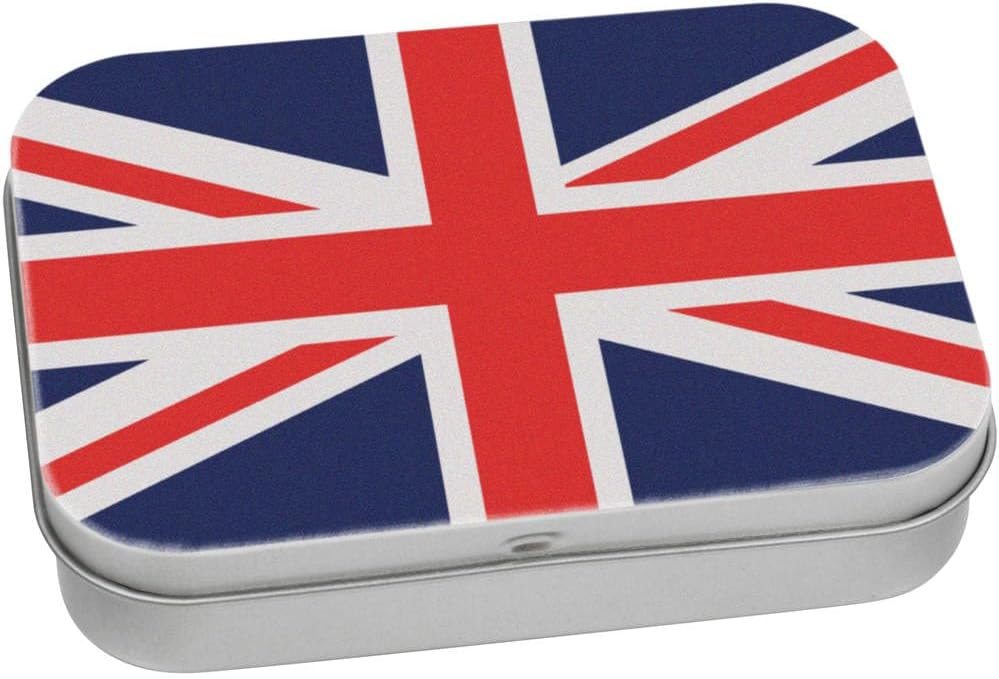 Azeeda 110mm 'United Kingdom Union Jack' Metal Hinged Tin/Storage Box (TT00216604)
