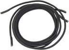 More of Me to Love ELASTIC 27" Shoelace Pair for Men's or Women's Dress Shoes (Black) - NO TIE, SAVE TIME