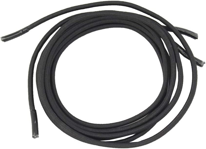 More of Me to Love ELASTIC 27" Shoelace Pair for Men's or Women's Dress Shoes (Black) - NO TIE, SAVE TIME