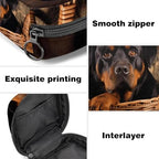 Period Bag,Sanitary Napkin Storage Bag,Basket and Black Dog,Tampon Bag for Purse
