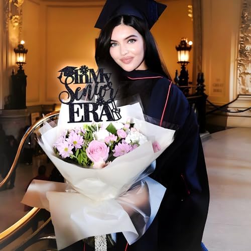 In My Senior Era Cake Topper, Congrats Grad/So Proud of You, 2026 High School/College Graduation Party Decorations Supplies