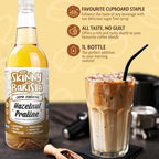 Skinny Food Co Hazelnut Praline Syrup Zero Calorie 35 Fl Oz - Sugar Free Hazelnut Coffee Syrups For Tea, Hot Chocolate, Fruit, Baking, Protein Drinks - Vegan-Friendly, Gluten-Free & Fat-Free