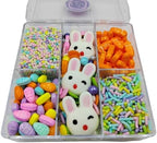 Easter Sprinkles for Cupcakes, Edible Carrot Easter Egg Sprinkles with Sugar Pearls Jimmies Nonpareils and 3 Pieces Bunnys for Cake Decorating Baking Cookies Cupcake Topper