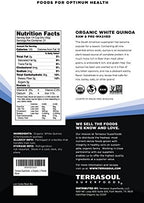 Terrasoul Superfoods Organic White Quinoa, 6 Lbs - Pre-washed | Gluten-free | Plant Protein
