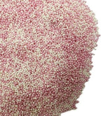 Pink White Christmas Sprinkles, 2mm Mini Pearls Ball Valentines, Cake Sprinkles, Gluten Free, Cookies, Chocolate, Fondant, Princess Topping, Ice Cream, Edible, Dessert Decoration