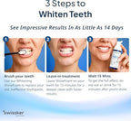 Swissker by Swissklip ShineFoam Professional Teeth Whitening Gel Foam - Toothpaste for Sensitive Teeth - Instant Whitening Kit - Mint 1.69oz - Made in USA - 1.69 oz - Pack 1