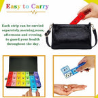 ZVZM Pill Organiser, Large Tablet Organiser, Weekly Pill Box 7 Day 3 Times a Day, Medication Organizer, Medicine Storage Box with Dust-Proof Container for Fish Oil/Vitamin.
