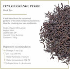 Ronnefeldt Ceylon Orange Pekoe – Premium Loose Leaf Black Tea from Sri Lanka – 100g Pack – Fine Uva & Dimbula Garden Blend