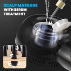 2-in-1 Electric Scalp Massager with Nano Mist Serum Applicator, Waterproof Rechargeable Head & Scalp Massage Brush with Moving Massage Teeth for Relaxing Scalp Care and Hair Care Routine