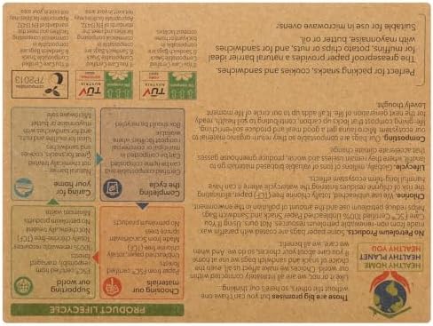 If You Care Bags - Snack And Sandwich - Paper - Unbleached - 48 Count - Case Of 12
