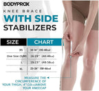 Bodyprox Knee Brace with Side Stabilizers & Patella Gel Pads for Knee Support