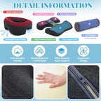 Foilswirl Breast Pillow, Massage Face Down Pillow and Footrest Set, Massage Bolster for Sleeping with Memory Foam Support & Non-Slip Bottom, Home Head, Chest and Foot Cushion for Spa, Bed(Dark Gray)