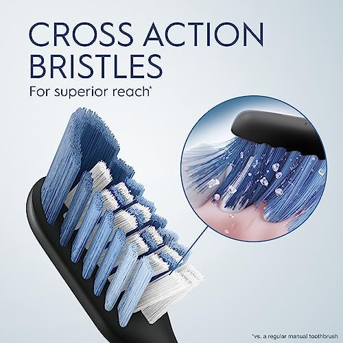 Oral-B Clic Toothbrush replacement heads, 2 count toothbrushes, black refill brush heads