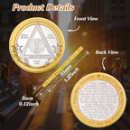 Victory Path 1 Year Sobriety Coin, Affirmation AA Chips, Addiction Recovery One Years Sober Medallions, Celebrating Anniversary Token, Alcoholics Anonymous Sobriety Gifts for Men Women
