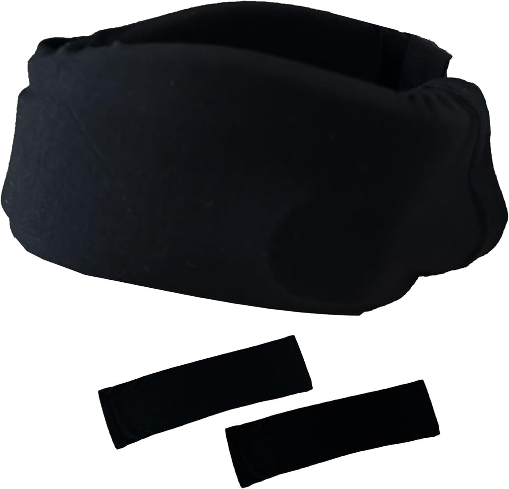 Cervical Collar Dust Cover Sleeve(2 Pack) for Neck Brace, Soft & Comfortable for Sleeping, Working, Breathable & Sweat-Absorbent, Black