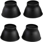 NRS Healthcare P11709 Elephant Foot Furniture Risers Set of 4 9 cm Height Black