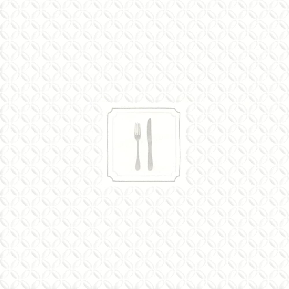 IHR 16 Luxury Paper Luncheon Napkins- Giorno Festivo Cutlery (Silver)