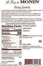 Monin - Honey Jasmine Syrup, Honey & Sweet Jasmine Flavored Syrup, Coffee Syrup, Natural Flavor Drink Mix, Simple Syrup for Coffee, Tea, Lemonade, Cocktails, & More, Gluten-Free, Clean Label (1 Liter)