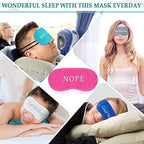Eurzom 40 Pcs Funny Sleep Eye Mask Soft Night Mask Bulk for Sleeping Blackout Blindfolds with Adjustable Strap for Women Men Kids Nap Meditation Party Travel Gifts Favors(Colorful)