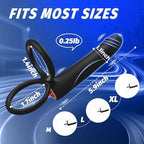 Anal Dildo Vibrator Sex Toys for Men, Strap-On Dildo Butt Plug with Vibrating Cock Ring, Male Penis Vibrator with 10 Vibration Modes, Double Penetration Pleasure for Men and Couples Adult Sex Toys