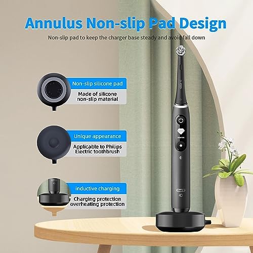 Charger for Oral B iO iO7 iO8 iO9 Electric Toothbrush, Model 3768 Magnetic Replacement Charger for Oral-B iO Electric Toothbrushs,Black（Incompatible IO4/5/6）