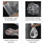 Cand Medium Trash Bags, 7 Gallon Clear Garbage Bags, 110 Counts